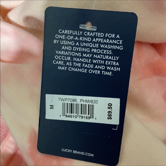 Lucky Brand Tie Dyed Pink Sweatshirt - Picture 10 of 10